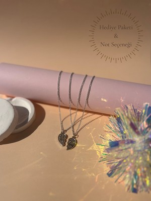 Muun Store Best Friend Kolyesi – Sevgililer Günü Hediyesi, Arkadaşlık Kolyesi, En Iyi Arkadaş Çift Kolye, Dostluk ve Bağ Simgesi