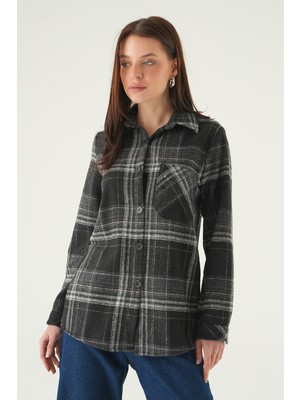 Rays Siyah Ön Düğmeli Gömlek 3127A