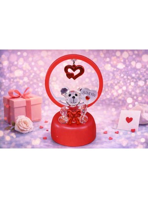 Dekoratif Işıklı Ayıcık | Hediyelik Sevimli Gece Lambası Masa Üstü Dekor