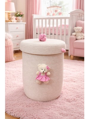 Bohema Home Ekru Bebek Çocuk Odası Sepet Pamuk Sepet