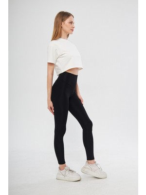 Wotto Collection Toparlayıcı Yüksek Bel Dalgıç Tayt (spor)