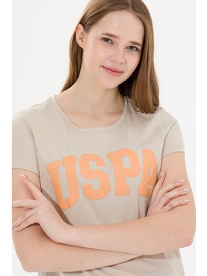 U.S. Polo Assn. Kadın Taş Bisiklet Yaka Tişört 50269557-VR049