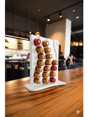 Öztürk Makine Yalnızca Nespresso Uyumlu Dekoratif Kahve Kapsül Standı - Masaüstü Organizer