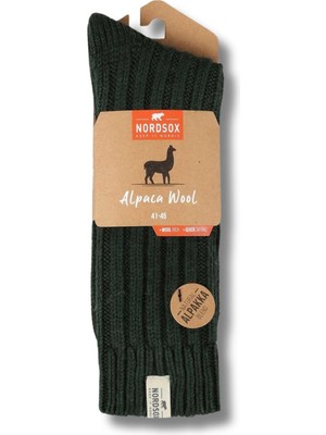 NordSox 1 Çift Lacivert Sıcak Tutan Alpaka Yünlü Erkek Soket Çorap