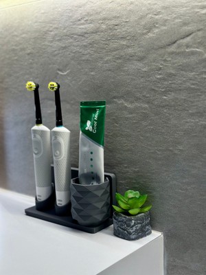 Öztürk Makine Şarjlı ve Pilli Diş Fırçası Tutucu Stand