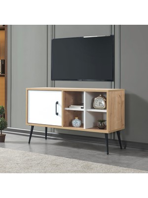 EVMO Home 3111 Şile Tv Ünite 100 cm Beyaz - Safir