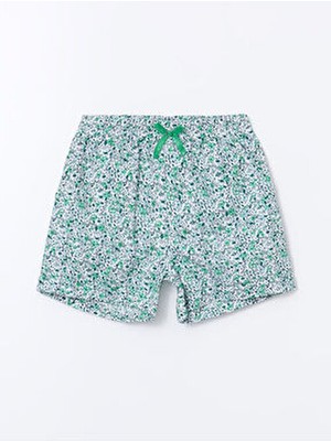 LC Waikiki Lcw Beli Lastikli Çiçekli Kız Çocuk Şort