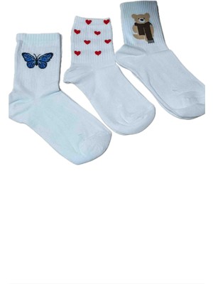 Dükkan 07 Resimli Çorap Kız Çocuk Için 36 Numara