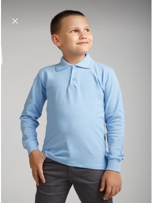 Dıgıl Kids Çocuk Polo Yaka Okul T-Shirt Uzun Kol