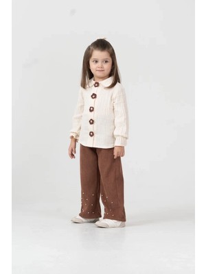 Joy Kids Müslin Gömlekli Taşlı 2'li Takım (3-6 Yaş)