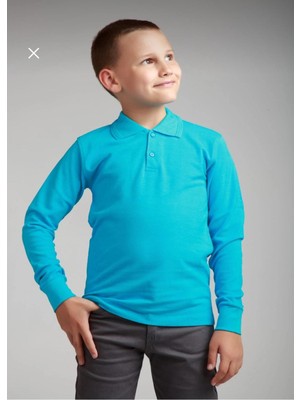Dıgıl Kids Çocuk Polo Yaka Okul T-Shirt Uzun Kol