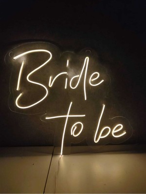 Bride To Be Neon Yazı Tabela Dekoratif Işık Organizasyon Arka Plan Aydınlatma Neon