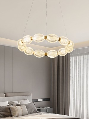 Apliqa Aspen 12'li Yuvarlak Eskitme Sarkıt LED Modern Salon Avize