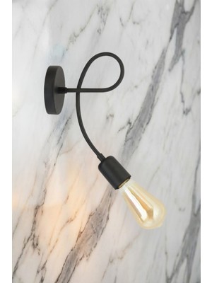 Ronisu Aydınlatma Zenixa Tekli Aplik - Yatak Odası, Banyo Uyumlu Duvar Aplik