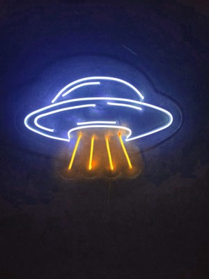Ufo Neon LED Tabela Neon Yazı Neon Dekoratif Duvar Aydınlatması