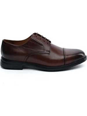 Greyder 64706 Kahverengi Hakiki Deri Erkek Klasik Ayakkabı