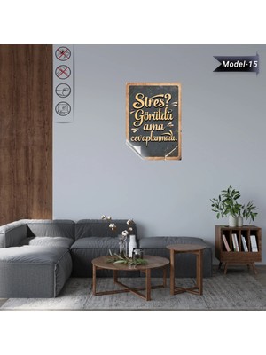Akıllı Kağıt Statik Tutunma Özellikli Tablo - Poster Mizah (Model -15)