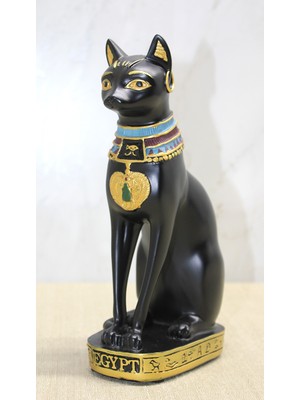 Konyax Polyester Mısır Kedisi Figür Büyük Boy