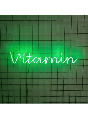 Ecane - Vitamin - Neon Yazı Tabela Yeni Nesil