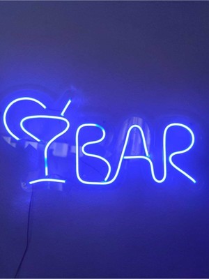 Bar Neon Tabela Neon Yazı LED Dekoratif Duvar Aydınlatması Neon Duvar Dekorasyonu