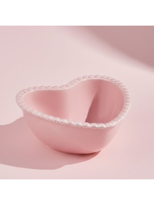Karaca Pink Love Porselen Kase Pembe 15 cm