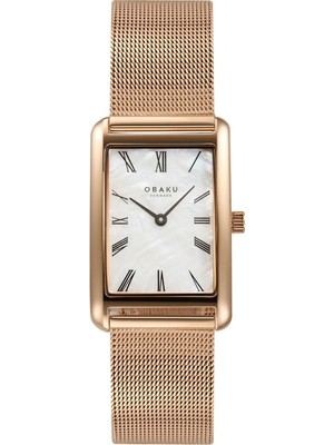 Obaku Denmark V311LXVWMV Quartz Altın Rengi Hasır Kordon 24 mm Kadın Kol Saati