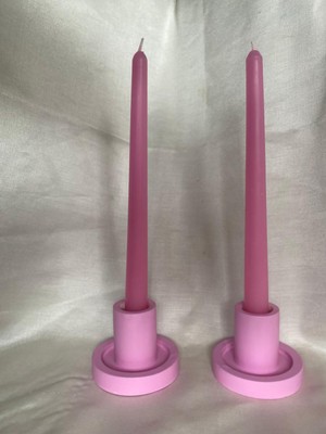 MumKusag Pembe Şamdan Mum Takım