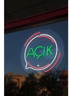 Açık Neon LED Dekoratif Duvar Yazısı Tabelası Aydınlatması Gece Lambası