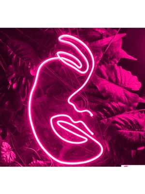 Yarım Yüz Neon LED Tasarımı