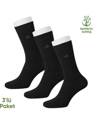 Savage Bambu Erkek Soket Çorap - 3 Çift - Dikişsiz - Biga - 17619 - Set 3