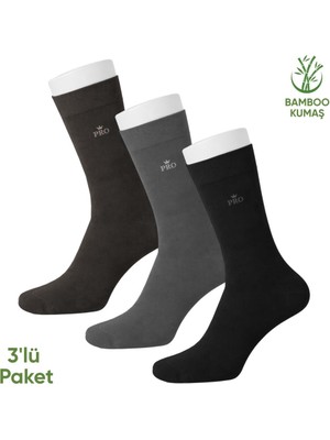 Savage Bambu Erkek Soket Çorap - 3 Çift - Dikişsiz - Biga - 17619 - Set 2