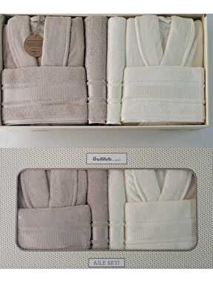 Özdilek Colourist Bornoz Takımı Aile Seti %100 Pamuk/cotton