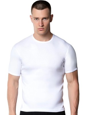 Gümüş 4050  3 'lü Erkek Spor Kollu Fanila