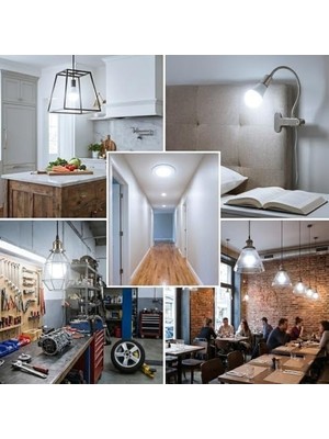 Aesco 5 Adet E27 LED Ampul – Tasarruflu Beyaz Işık LED Ampul Seti, Enerji Verimli Aydınlatma, Uzun Ömürlü ve Düşük Tüketimli E27 Duy LED Lamba (50, Vat)