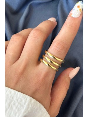 Leo'Stone Yeni Sezon Quadra Tasarım Ayarlanabilir Kadın Yüzük