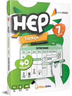 Aesco 2025 7. Sınıf Haftalık Hep Türkçe 40 Deneme