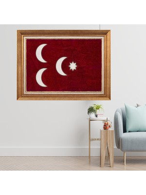 Giyense Altın Varaklı Çerçeveli Paspartulu  Tablo CRD241