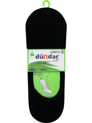 Dündar Erkek Bambu Babet Çorabı - Kaymaz Silikonlu 6’lı Paket Siyah