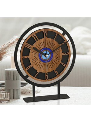 Aesco Dekoratif Desenli Masa Saati