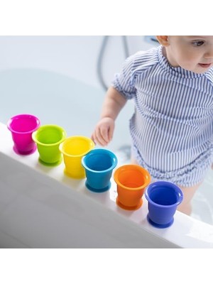 Aesco Fat Brain Toys Suction Kupz - Bebekler ve Küçük Çocuklar Için Yaratıcı Dokunsal Öğrenme Oyuncakları