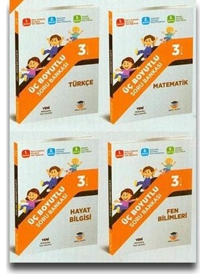 Aesco 3. Sınıf Tüm Dersler Üç Boyutlu Soru Bankası Seti