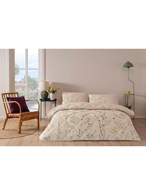 Aesco Lunel Çift Kişilik Yorgan Seti Bej