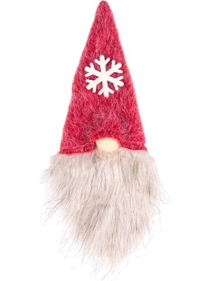 Aesco Yılbaşı Süsü Baba Figürü Içeçek Başlığı Kırmızı 12X34 Cm.