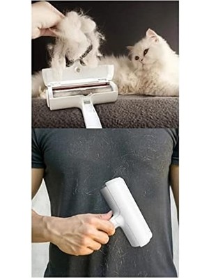 Aesco Yeni Nesil Hazneli Tüy Temizleyici Gırgır Kıl Toz Toplayıcı Kedi Köpek Tüy Temizleyici