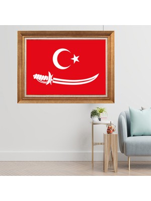 Giyense Altın Varaklı Çerçeveli Paspartulu  Tablo CRD113