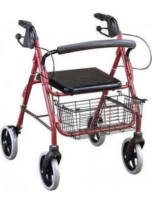 Wollex Wg-R 965 Katlanabilir Tekerlekli Walker Güvenli Fren Sistemi ve Taşıma Sepeti ile