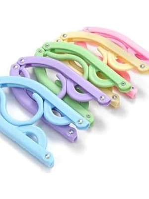 Aesco 5 Adet Portatif Sihirli Katlanabilir Seyahat Askısı Elbise Askısı