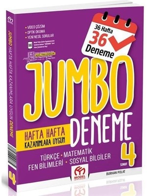 Aesco 4.sınıf Jumbo Tüm Dersler Deneme
