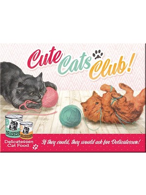 Aesco Art Cute Cats Club Magnet