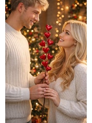 Aesco 1 Adet Ultra Lüx Kalpli Kokina Çiçeği Yılbaşı Hediyesi Yılbaşı Süsü